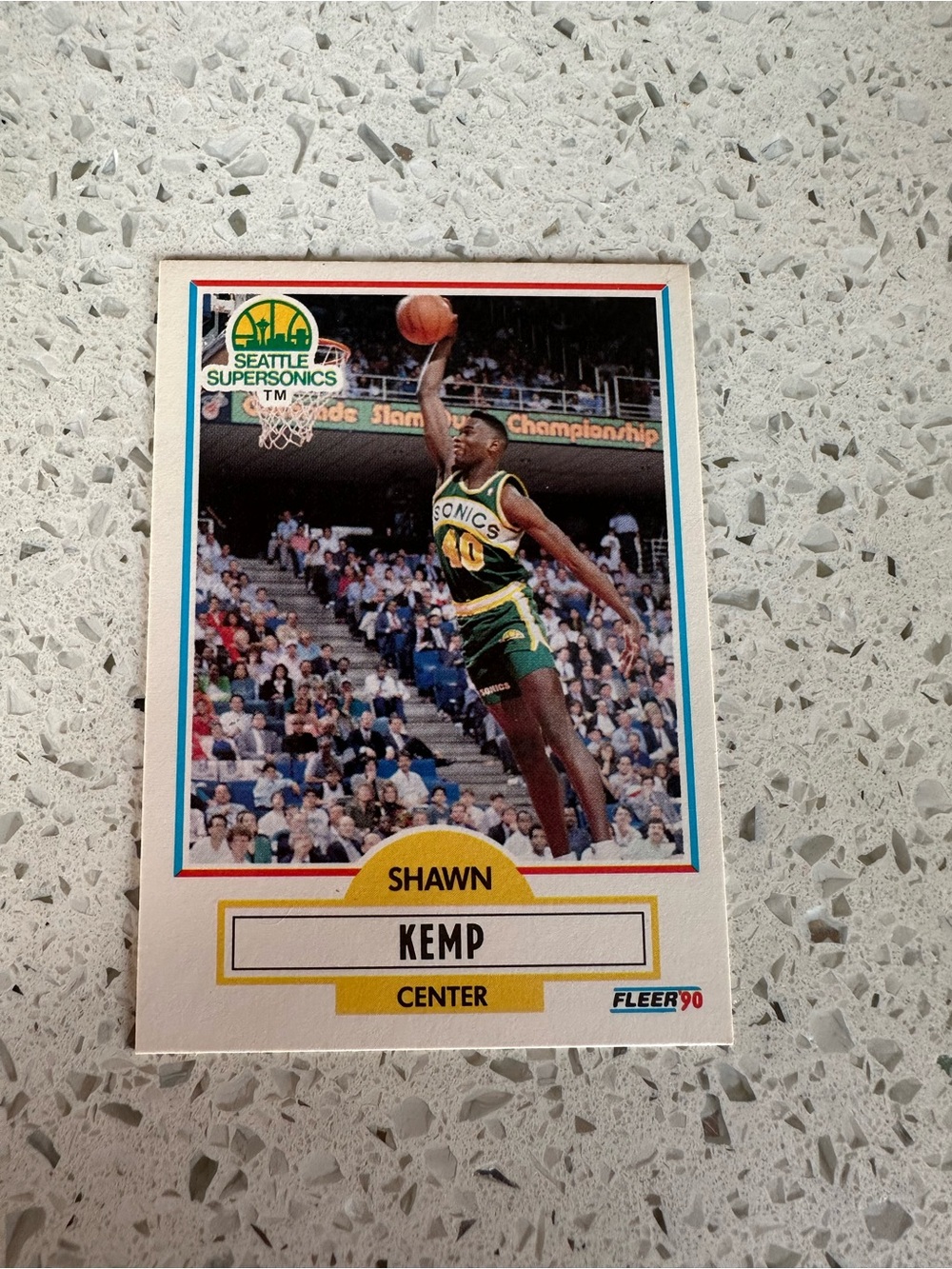 Shawn Kemp Seattle Super Sonic’s card